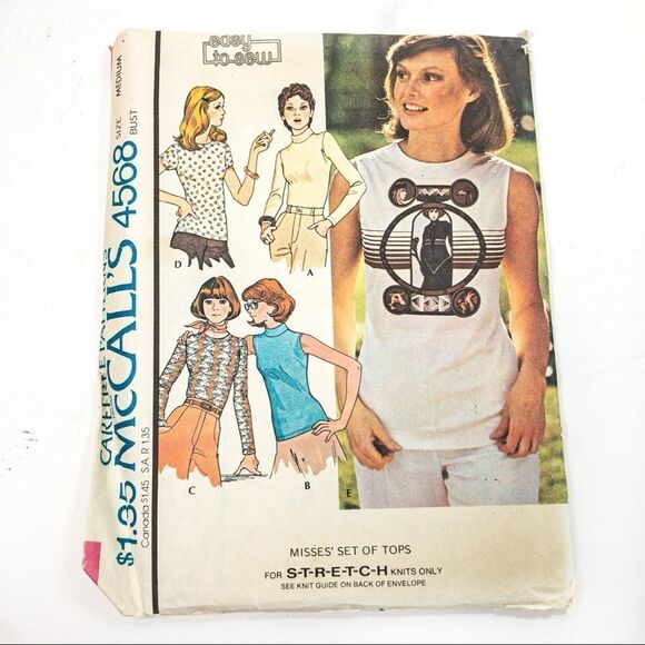 McCall’s 4568, 6459 & Butterick 6184 70’s Patterns - Picture 2 of 13